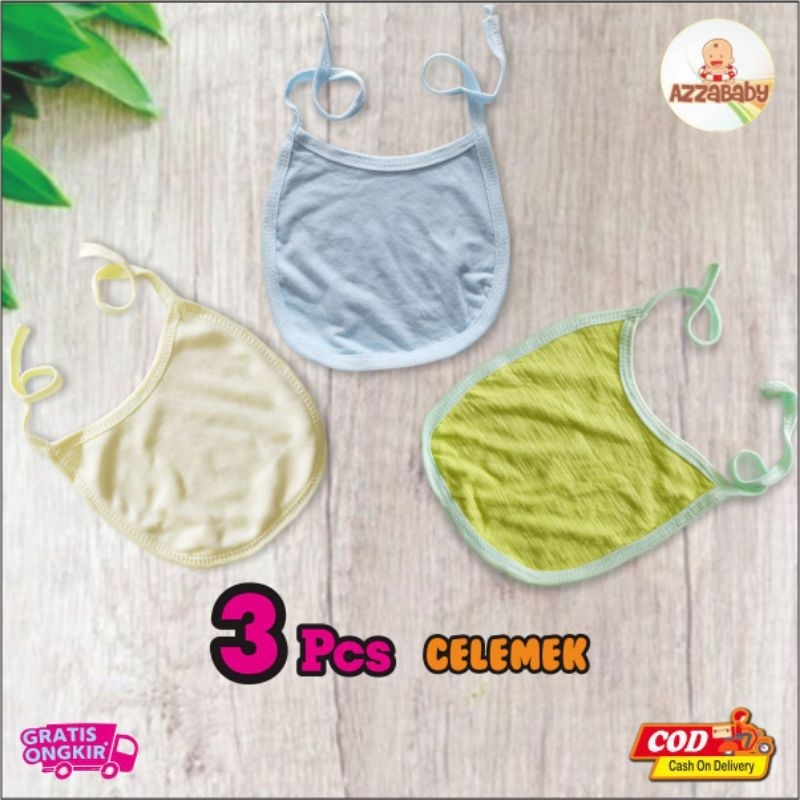 Slabber Bayi Celemek Handuk Tali Celemek Bayi Polos