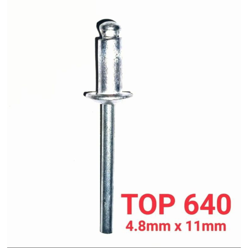 

Paku Rivet 640 isi 50pcs - Paku Ripet 4.8 x 11 - Blind Nut Aluminium Rivet 4.8 Isi 50pcs