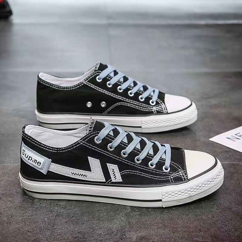Toread Sepatu Sneakers Canvas Pria Casual Model Terbaru Sepatu Tali Warna Kekinian MC310