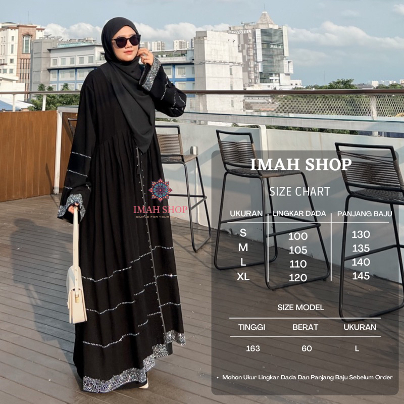 Gamis Turkey Abaya Haura Swarovski Dubai Gamis Saudi Dress Muslim Exclusive Imah Shop Busana Muslim Terbaru Murah Laris 857