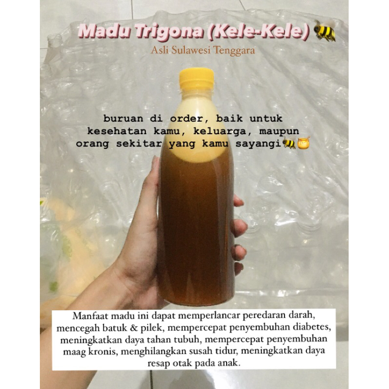 

MADU ASLI TRIGONA 600ML (MADU KELE KELE) 100% ORII!!