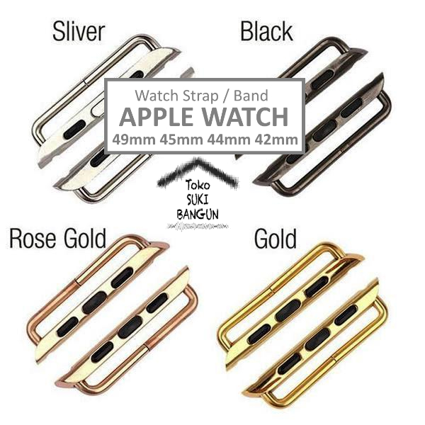 Connector Apple Watch Series Ultra 8 7 6 5 4 3 2 1 49mm 45mm 44mm 42mm Metal Clasp Adapter Strap Band