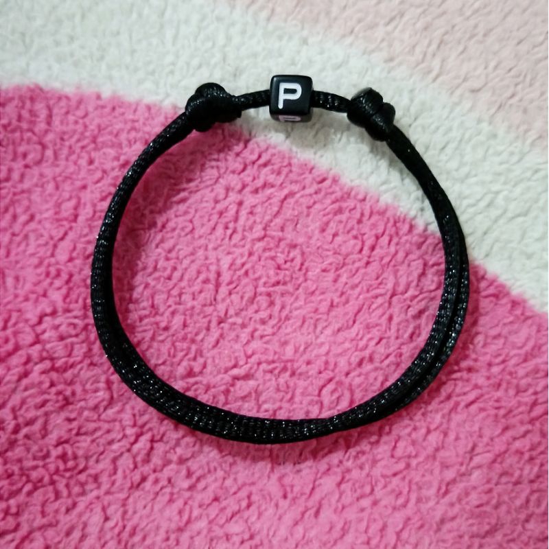 GELANG SATIN HURUF KOTAK/TALI SATIN 2MM