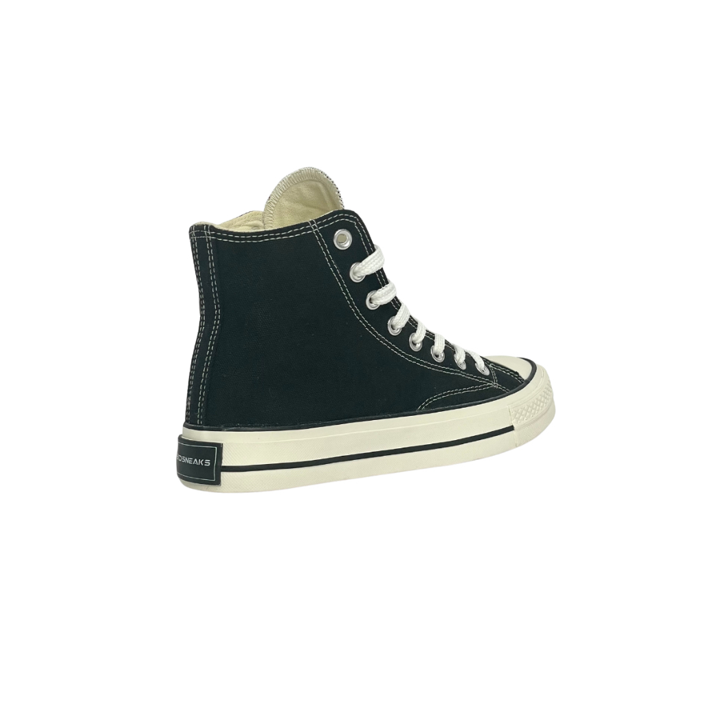 SIDSNEAKS - Sepatu Sneakers Storm 70s High Black White