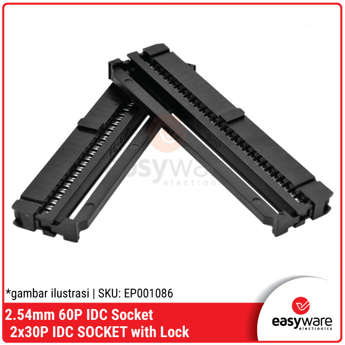 60P IDC SOCKET 2x30P IDC SOCKET FEMALE 60 PIN IDC KONEKTOR SOKET IDC FC-60P