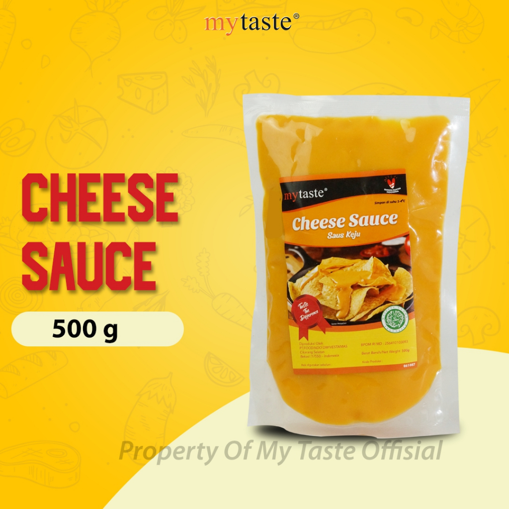 

My Taste Cheese Sauce 500gr Saus Keju Saus Mentai Cheese Sauce Saus Kimbab Nachos Cheese Keju Cocol