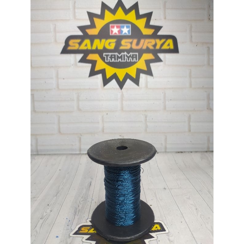 kawat tembaga tamiya biru 0,48