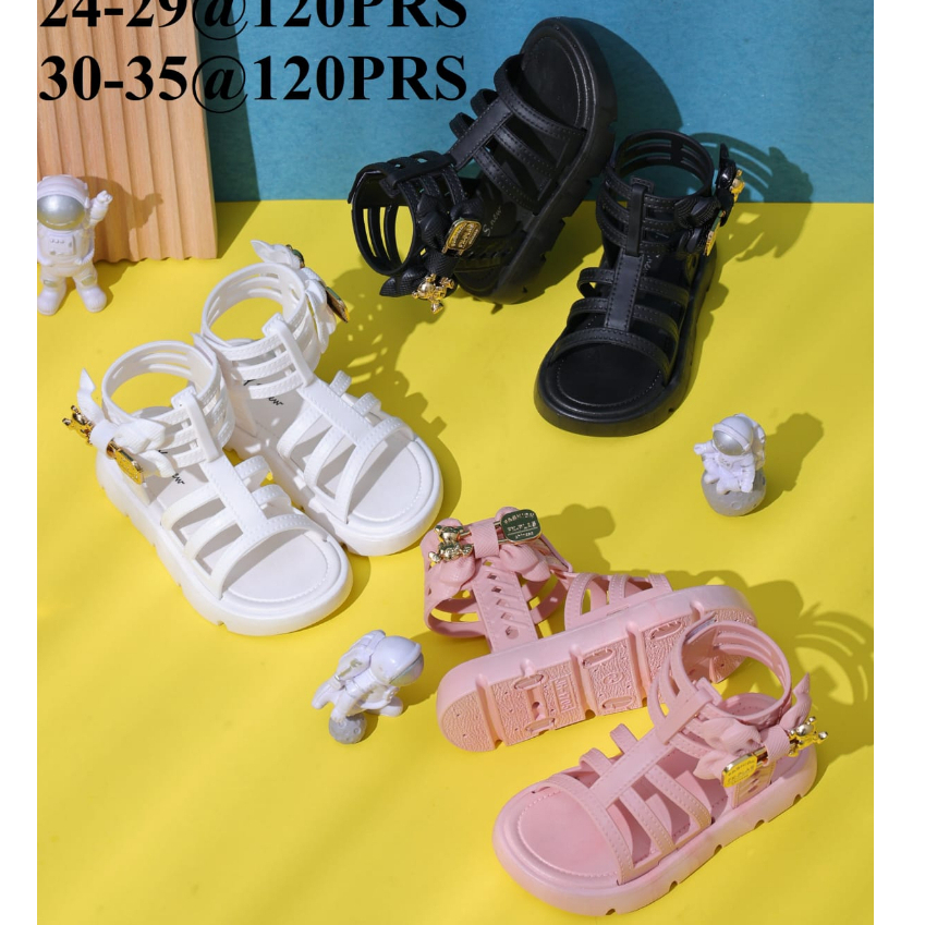 Sandal Anak Perempuan Import Tali Belakang Gladiator Boots Korea / Sandal Anak Gladiator Sepatu 1705-3