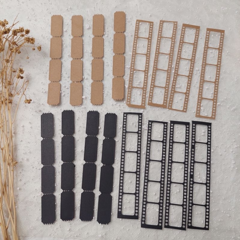 

8pc Cutting dies film ticket aesthetic journaling