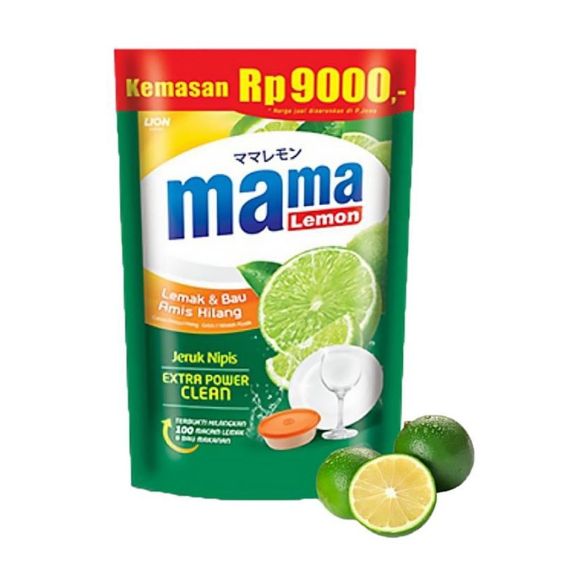 Mama Lemon Sabun Cuci Piring Jeruk Nipis Refill450 ml