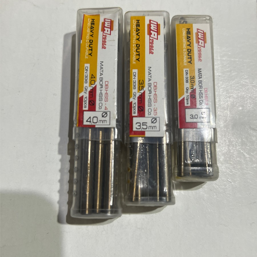 Mata bor HSS Cobalt 3mm, 3.5mm, 4mm IWA Tools