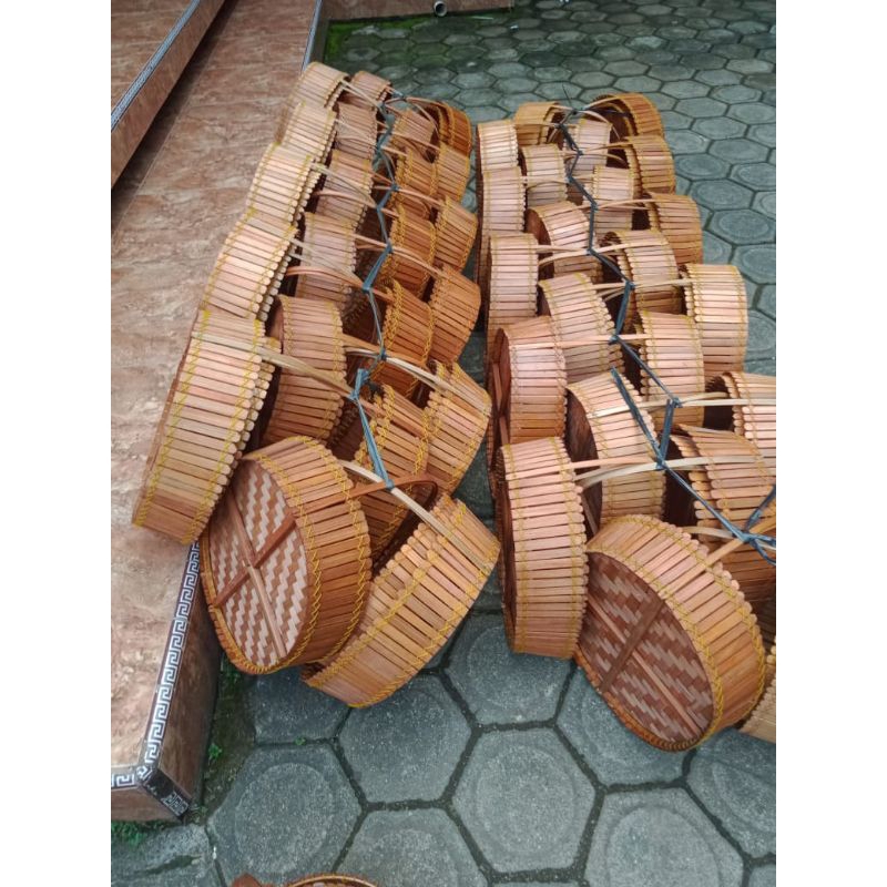 ANYAMAN BAMBU, KERANJANG BAMBU, TEMPAT PARCELL BUAH