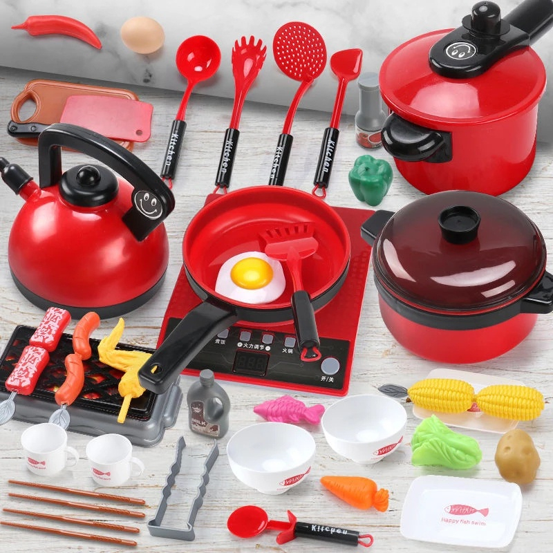 【COD】51/61/73pcs Mainan Dapur Anak Kitchen Set Masak masakan mainan dapur Cooking Set Mainan Anak Perempuan mainan masak masakan besar mainan masak masakan masak masakan anak