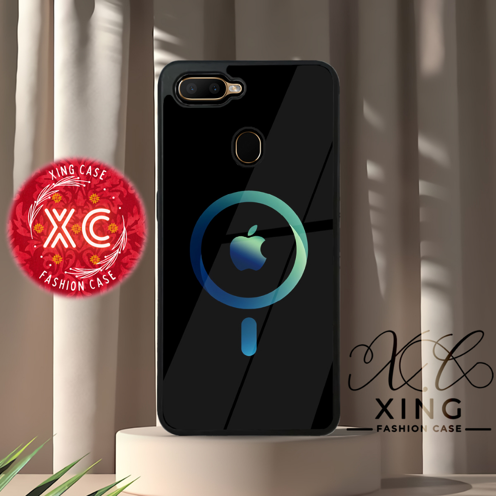|EZ31| XING CASE OPPO A5s AX5s A7 A11K A12 A12s F9 F9PRO REALME 2 PRO GLOSSY KILAU EFEK KACA | CASE 