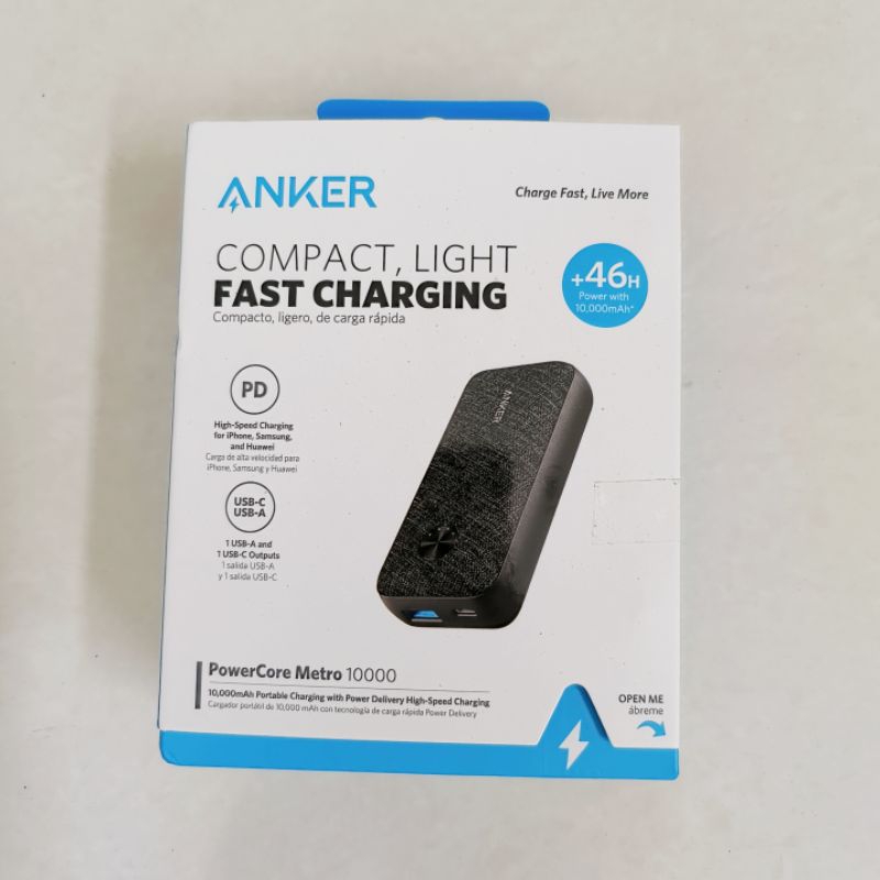 Anker PowerCore Metro Powerbank PD 25W 10000 Power Bank 25 watt A1246