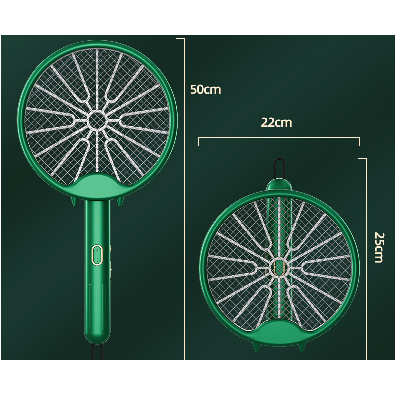 【COD】 Raket Nyamuk Elektrik Insects Killer Stun USB Rechargeable Mosquito Insect Racket Trap 3 In 1