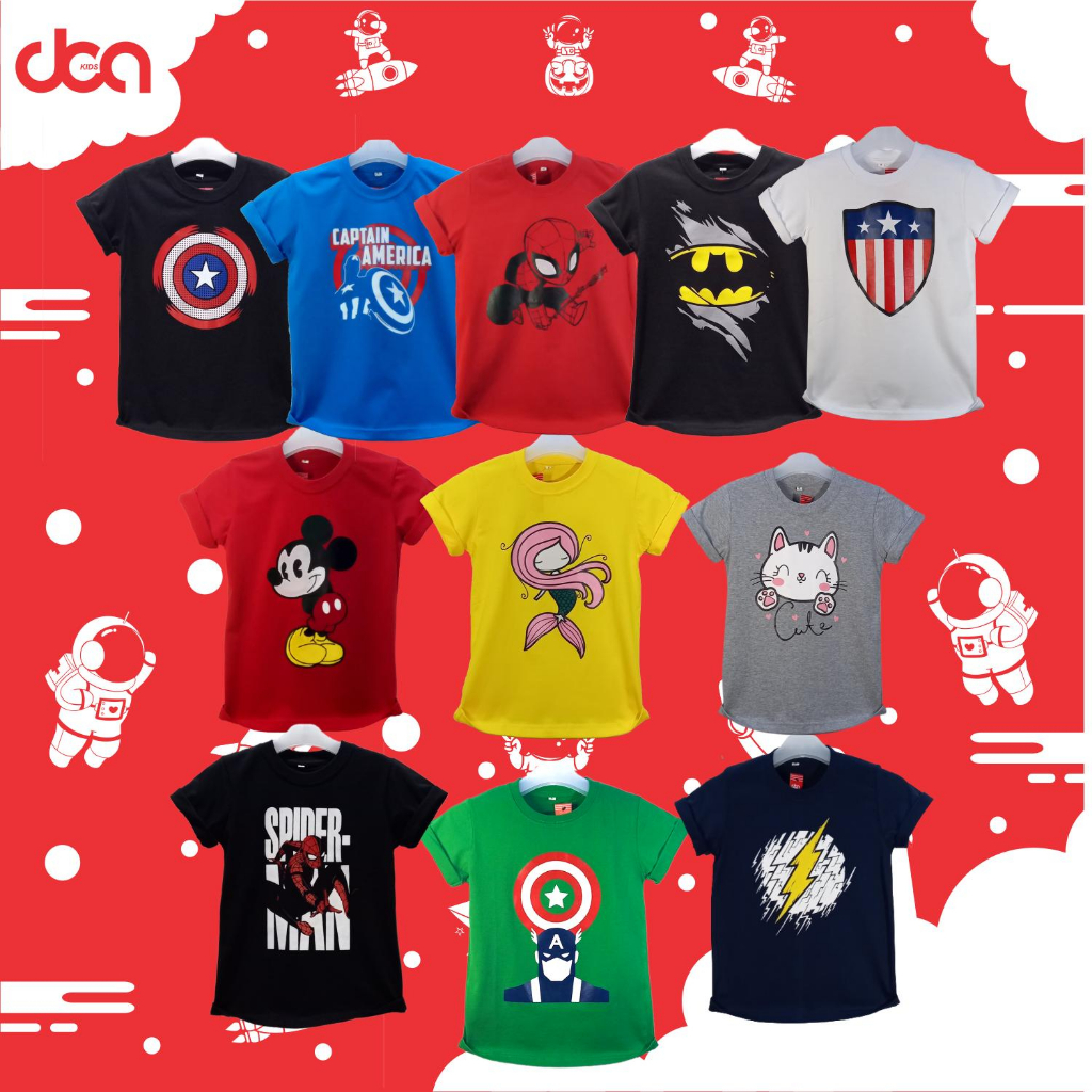 Paket usaha kaos anak grosir, reseller dan partai bahan combed 30