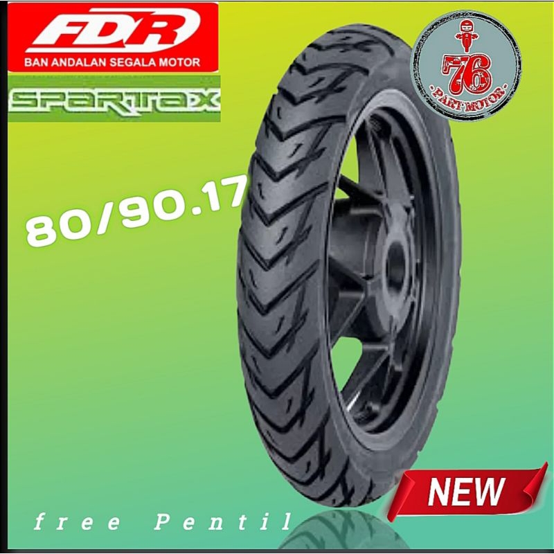 BAN TUBELESS FDR SPARTAX 80/90.17 FREE PENTIL