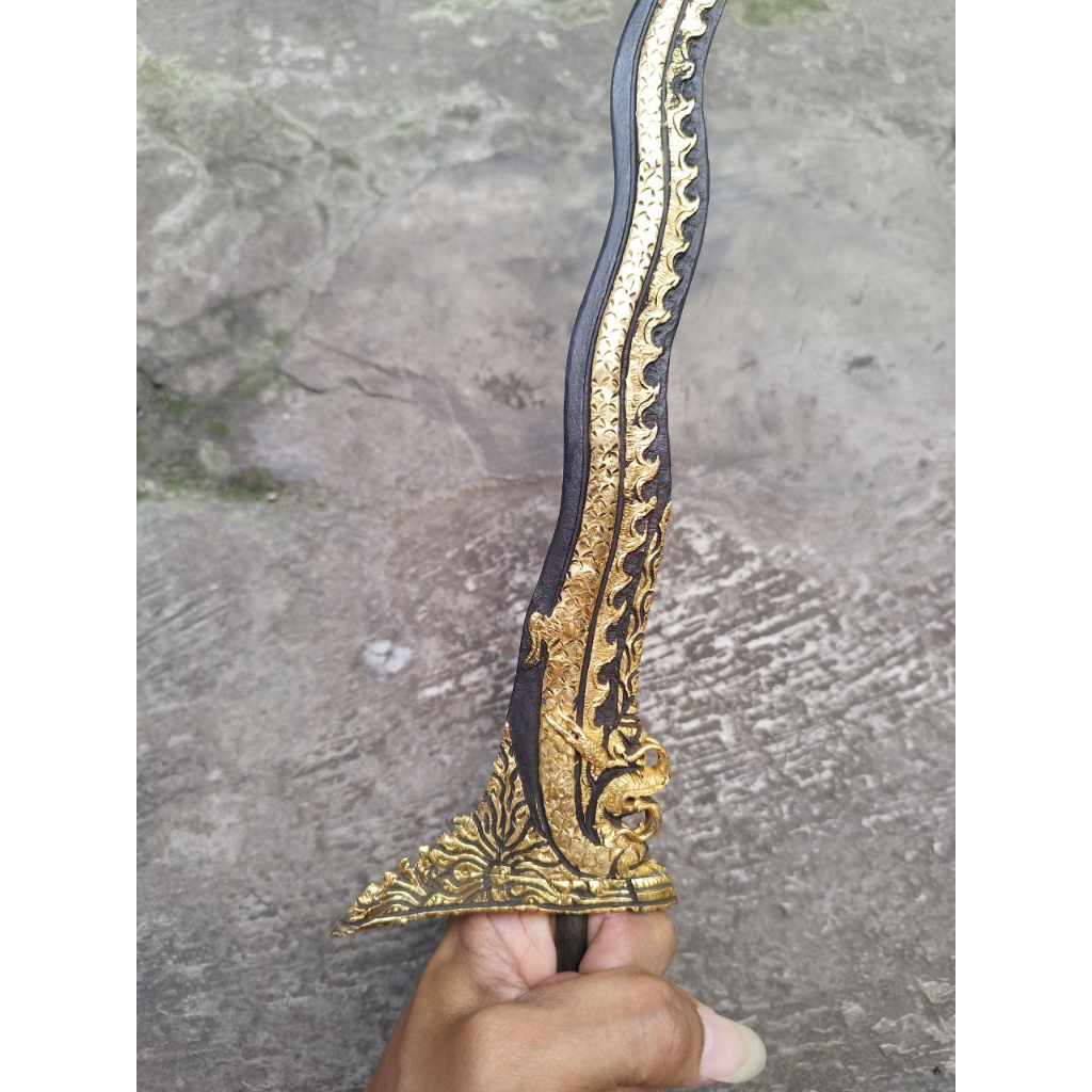 Keris Kamardikan Kinatah Naga Liong Luk 7 Keleng