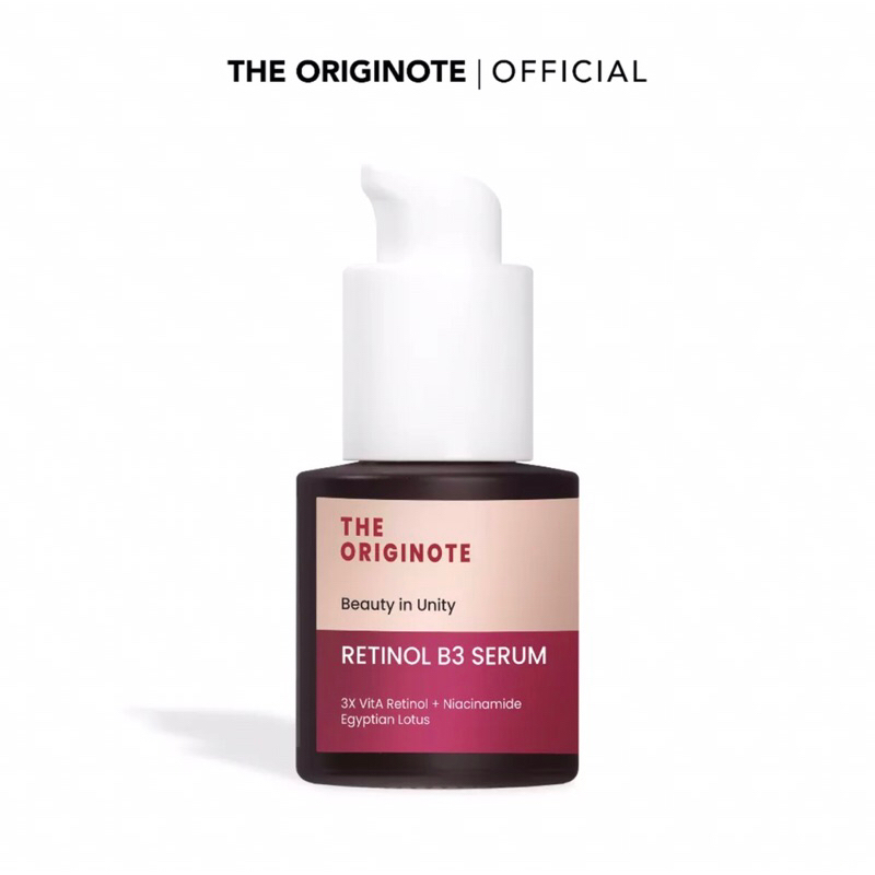 The Originote Retinol B3 Serum - Serum Anti Aging Menyamarkan Garis Halus Meratakan Warna Kulit Merawat Kulit Berjerawat with Vitamin A Niacinamide【BPOM】