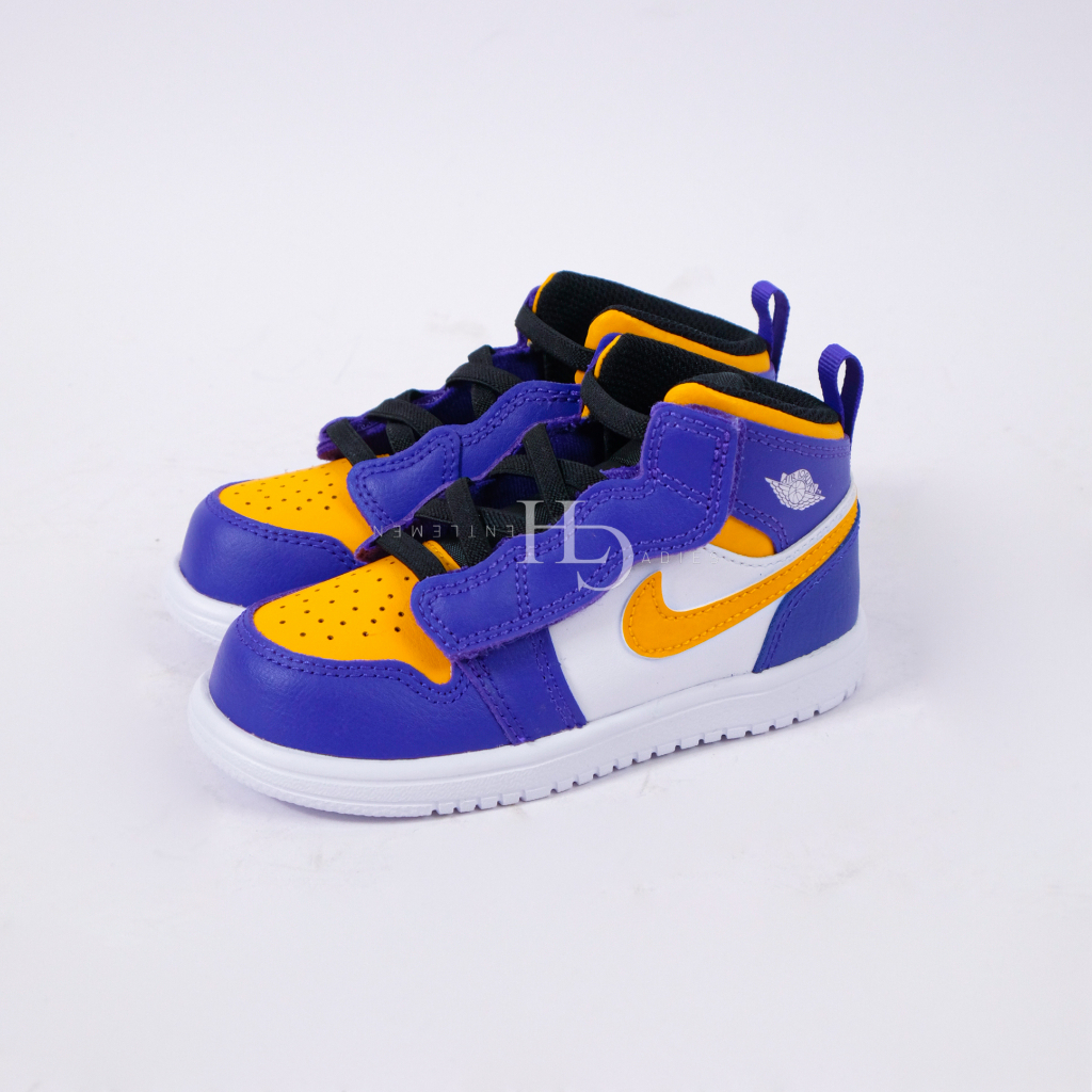 Kids Air Jordan 1 Mid Lakers