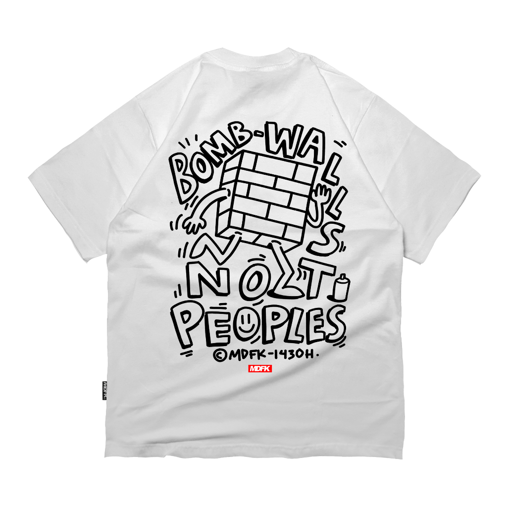 MDFK Bomb walls White tshirt 24S (new arrival)