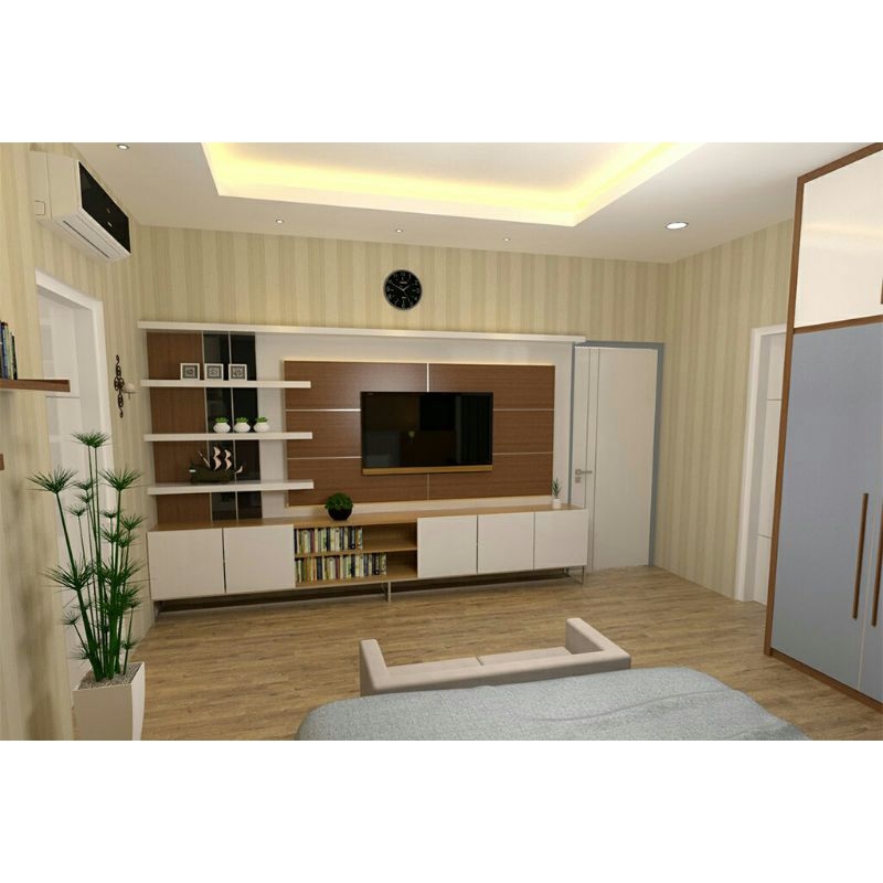 Furniture rumah custom / Backdrop TV custom / Desain renovasi rumah / furniture aesthetic custom