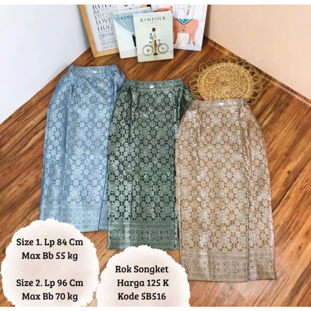 REALPICT!! Rok Songket Span Siap Pakai || Rok Songket Jadi Pinggang Karet || Bawahan Kebaya Modern || Bisa Bayar di Tempat (COD) || Instant Rok Songket Batik || Rok Songket Jadi Kancing Klip ~ DVN STYLE