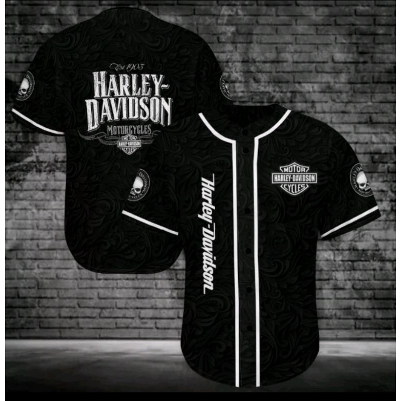 kaos baseball custom fullprinting harleydavidson 23