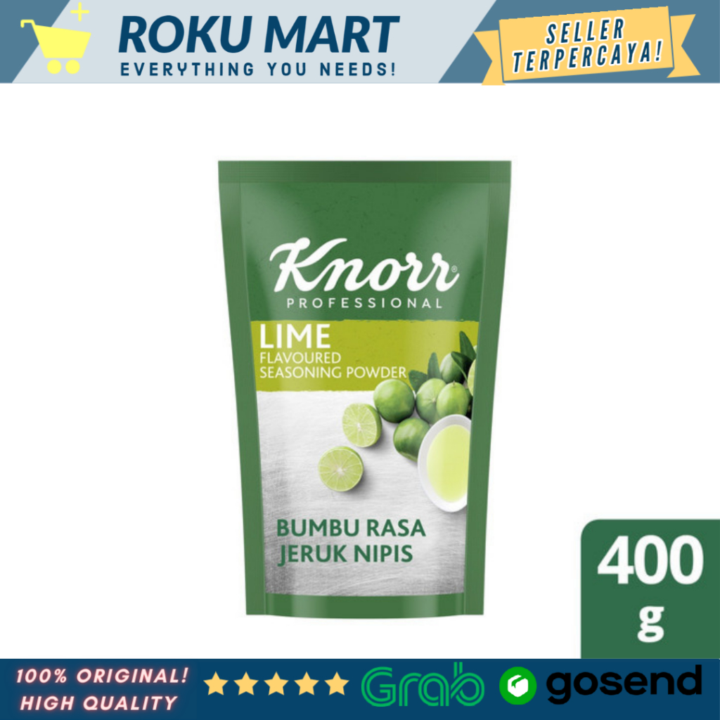 

KNORR LIME POWDER 400 G / KNORR LIME FLAVOURED SEASONING POWDER 400GR / KNORR JERUK NIPIS