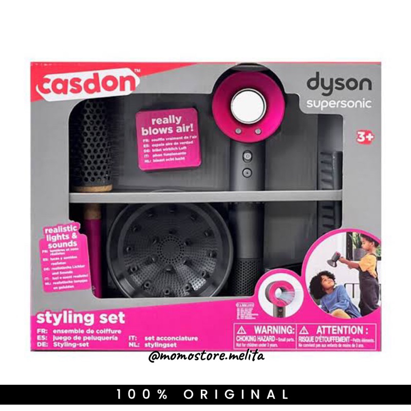 Promo Casdon Dyson Supersonic Styling Set Mainan Salon Anak Hairdryer ORIGINAL