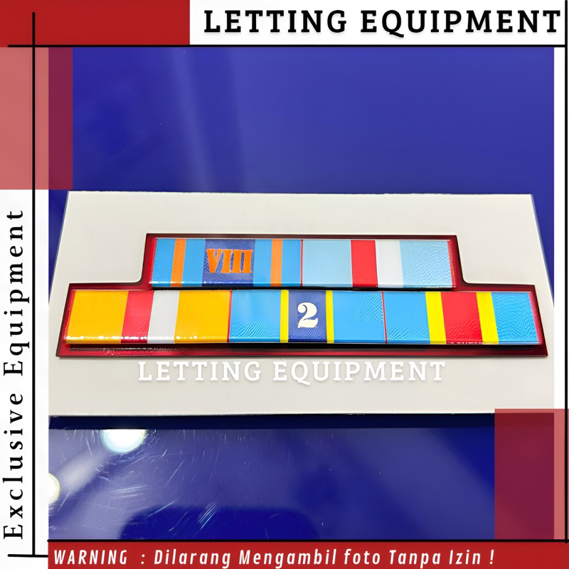 Satya lencana pdh TNI Pengabdian 8 tahun Santi Dharma Veteran Monusco Congo satu set Promo Terbaru P