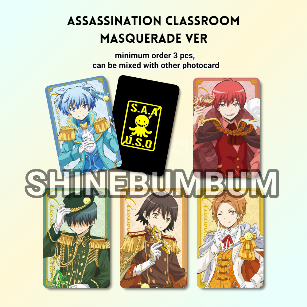 Photocard anime Assassination Classsroom / Ansatsu Kyoushitsu (2 sisi)