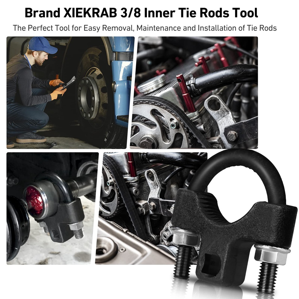 3/8Inci Inner Tie Rod Tool Auto Chassis Rocker Install and Disassembly Car Accessories Alat Instalasi Penghapusan Tongkat Ikat Dalam, Universal Otomatis 3/8 Inci.