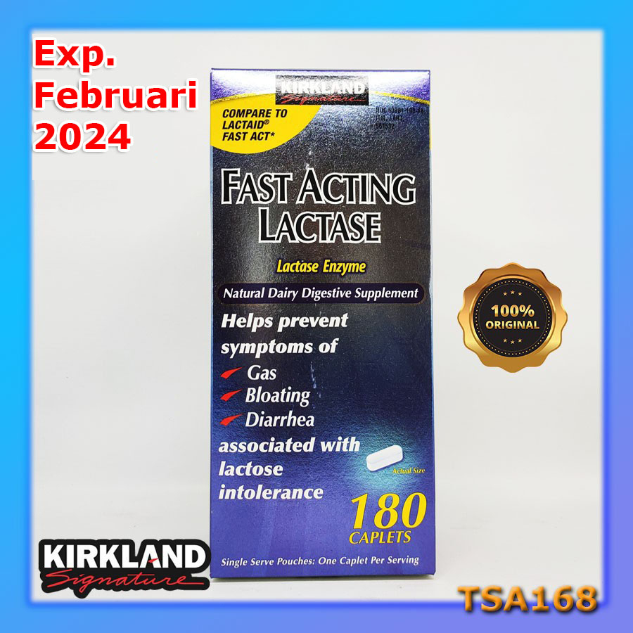 Kirkland Signature Fast Acting Lactase - 180 Caplets