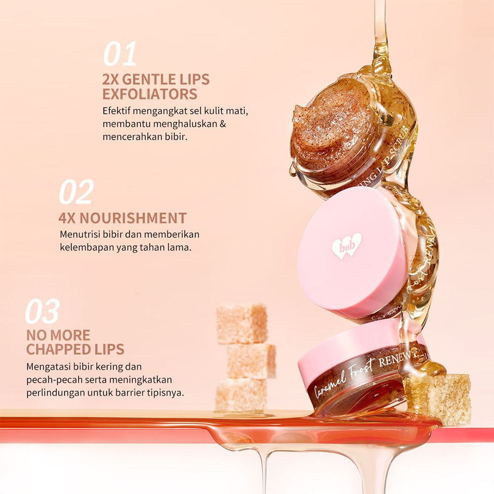 ❤ BELIA ❤ BARENBLISS Caramel Frost Renewing Lip Scrub 8g | BNB Scrub Bibir Eksfoliasi Exfoliator B&amp;B