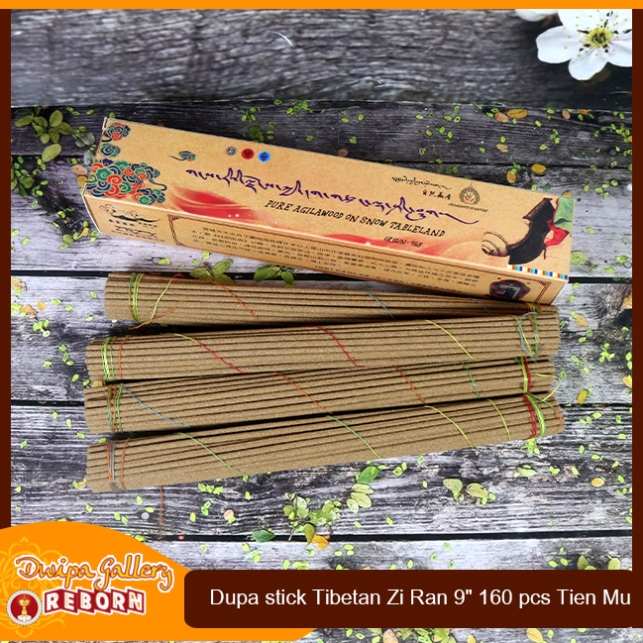 Dupa Hio Wangi Tibetan Zi Ran Tien Mu Panjang 9&quot; isi 160 pcs