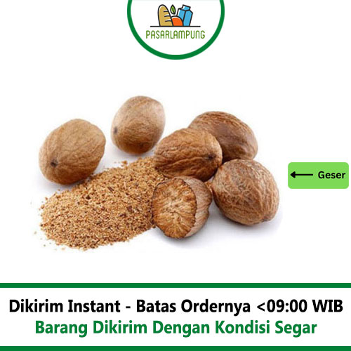 Buah Pala Per Bungkus 10 Gr Isi 3 Buah Pasar Lampung