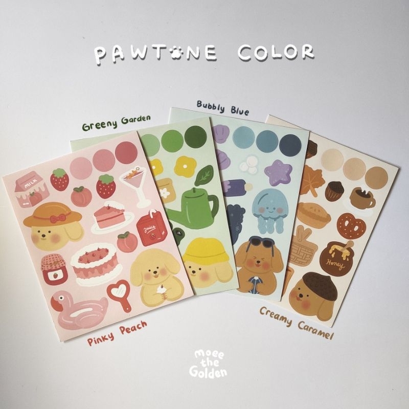 

STICKER SHEET Kiss Cut - Pawtone Color [Pantone Color]