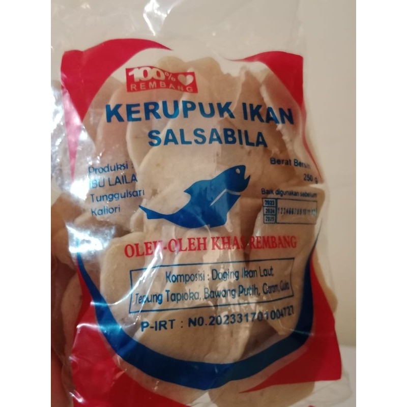 

kerupuk ikan mentah krupuk Kaliori Rembang 250g ukuran sedang & kancing