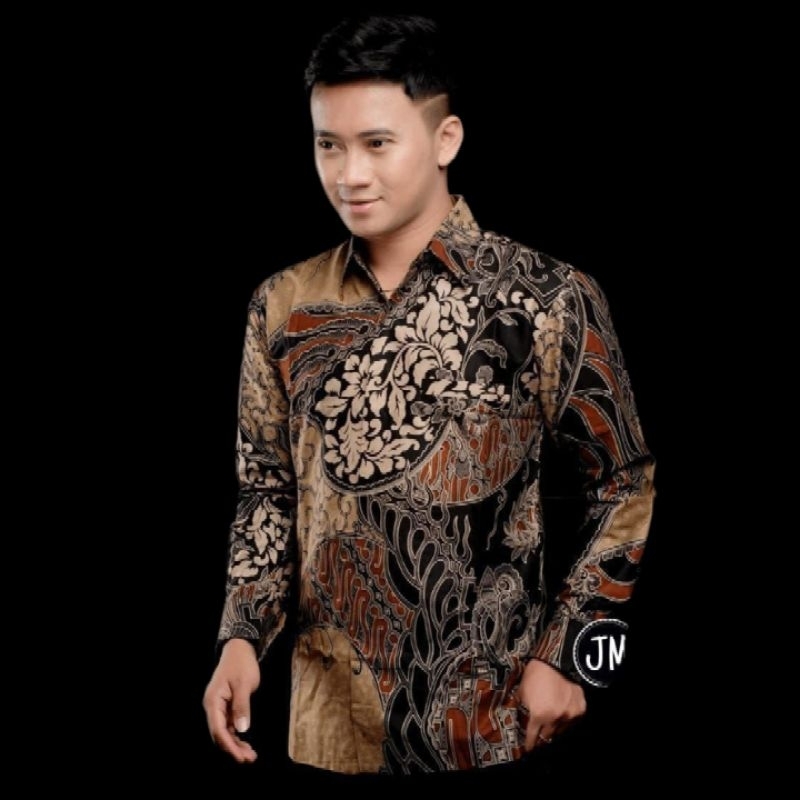 Kemeja batik pria lengan panjang reguler terlaris size m l xl xxl | Batik pria lengan panjang premium