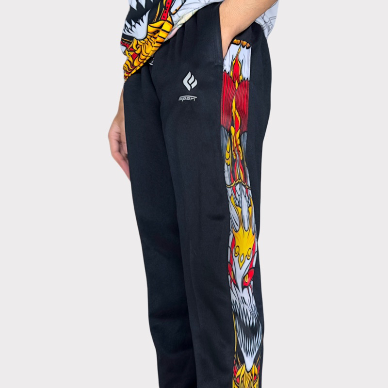 Celana Training Olahraga Panjang Pria | Celana Joger Olahraga Harian Printing Saku