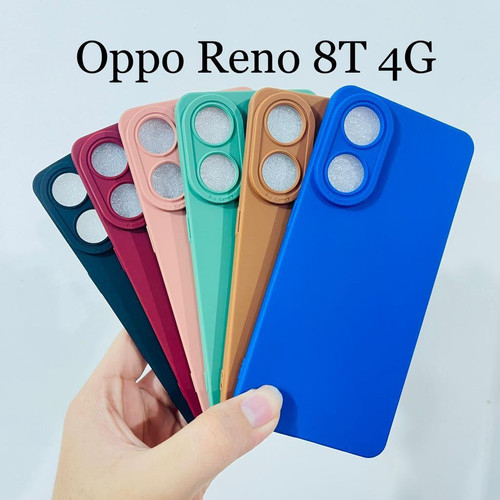 Pro Camera Soft Case Oppo A78 5G/8T 4G/8T 5G/A17/A17K/A77S/Reno 8 4G/Reno 8 5G/A57 4G/Reno 7 4G/Reno 7 5G/Reno 7Z /A55 4G Solid Color Angel Eye Lens Reno7