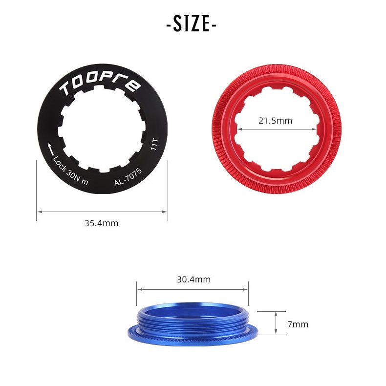Lockring Cassette sprocket 7 - 11 speed pengunci gear slop sepeda