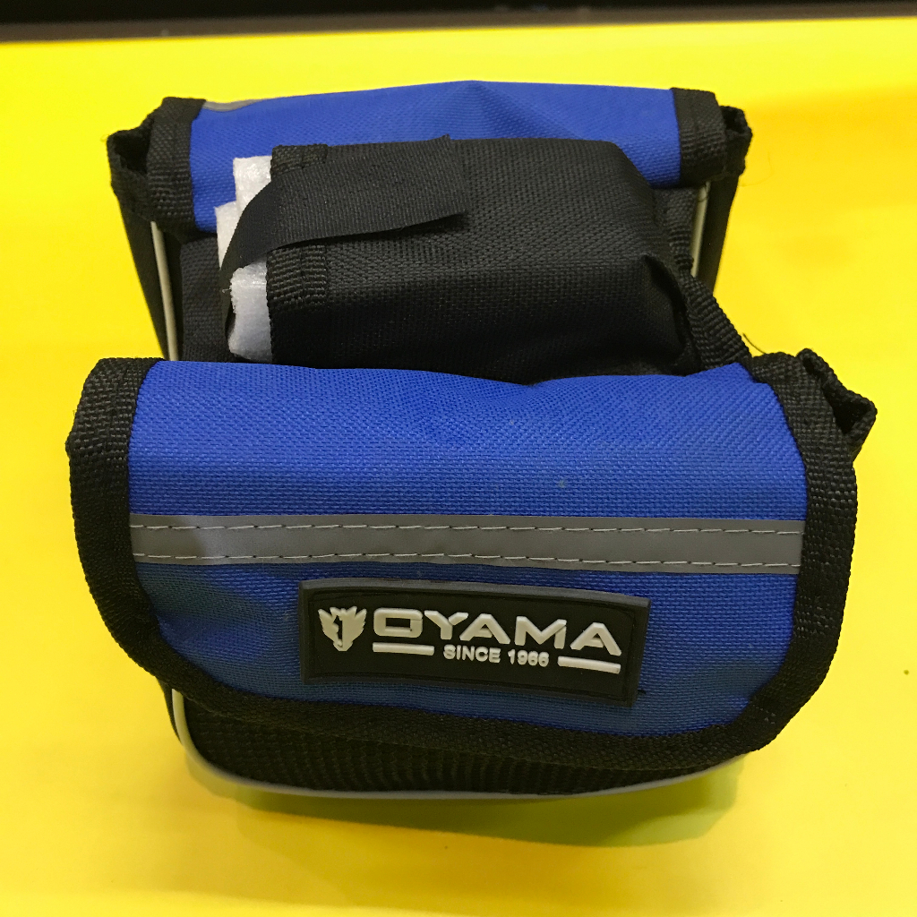 Tas Top Tube Sepeda Lipat OYAMA Black Blue Tas Kerangka Sepeda