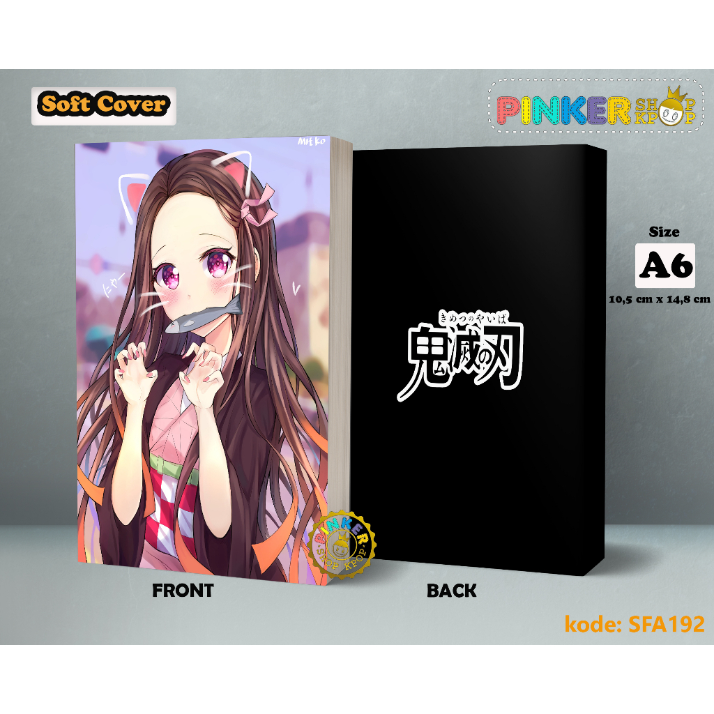 

(SFA192) Pocket Note Anime DEMON SLAYER Softcover A6/A5 Buku Tulis catatan Notes Agenda Planner Jurnal