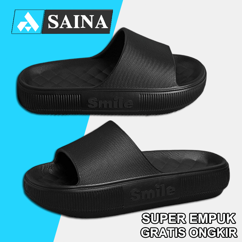 Saina Sendal Slop Sandal Bear Jelly Wanita Import Terbaru Sandal Rumah Sandal Karet Sandal Mandi Anti-slip Berkualitas Sandal