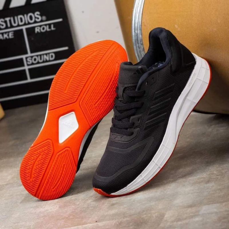 ADIDAS DURAMO SL BLACK BLACK SOLE WHITE RED