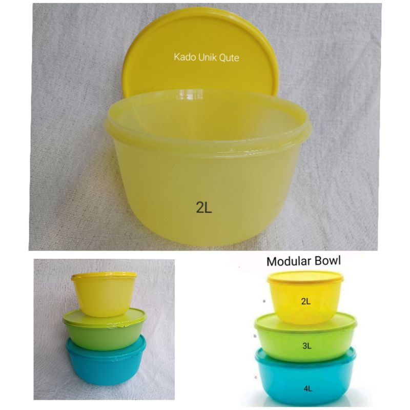Modular Bowl 2L plastik lebih tebal