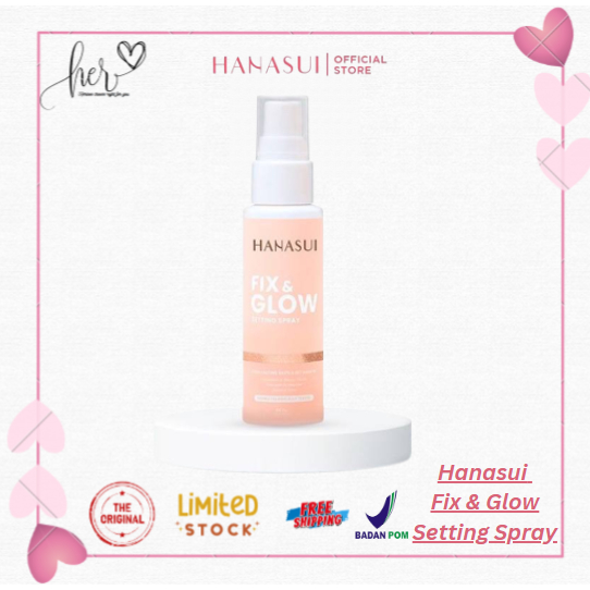 [YL]  HANASUI FIX & GLOW SETTING SPRAY BPOM 3IN1 60ML